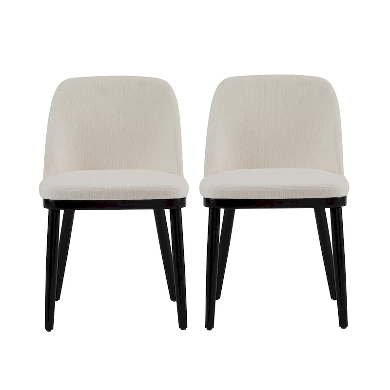 Chaises de salle à manger tapissées (lot de 2)