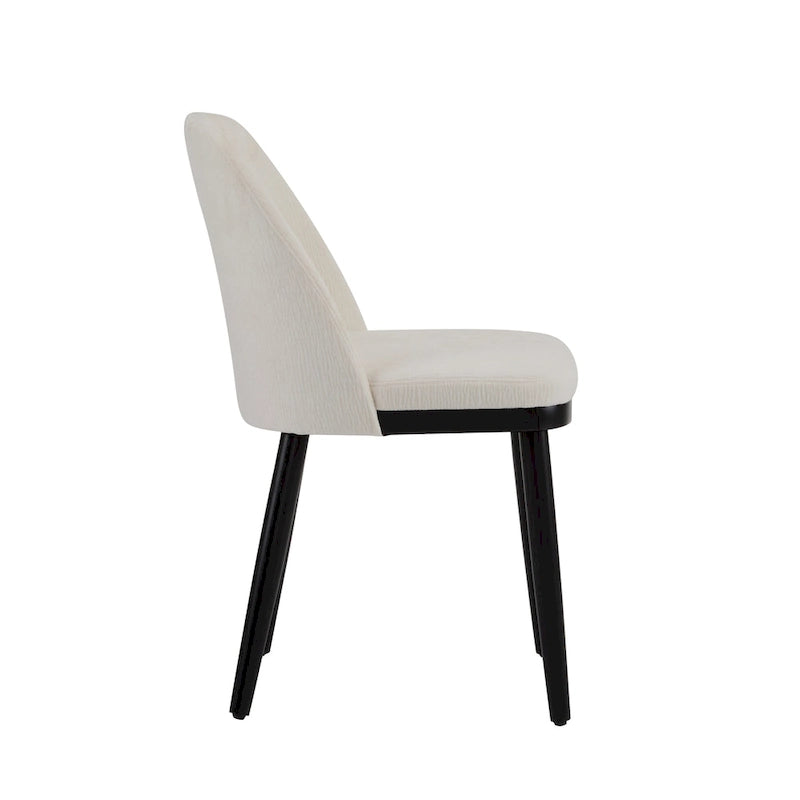 Chaises de salle à manger tapissées (lot de 2)