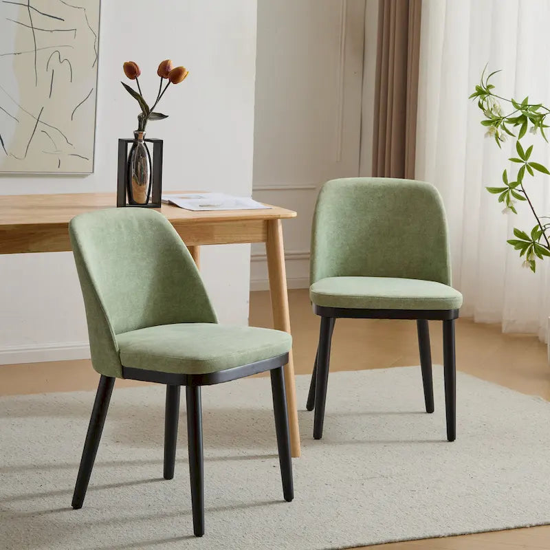 Chaises de salle à manger tapissées (lot de 2)