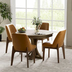 lot de 2 chaises d'appoint rembourrées avec pieds en bois, convenant pour la cuisine, la salle à manger et le bureau