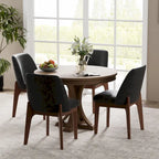 lot de 2 chaises d'appoint rembourrées avec pieds en bois, convenant pour la cuisine, la salle à manger et le bureau