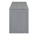 Lit escamotable avec bureau rotatif et étagères – Design peu encombrant en pin et MDF