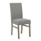 Ensemble de salle à manger rustique 5 pièces avec table rectangulaire compacte et 4 chaises rembourrées