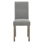 Ensemble de salle à manger rustique 5 pièces avec table rectangulaire compacte et 4 chaises rembourrées