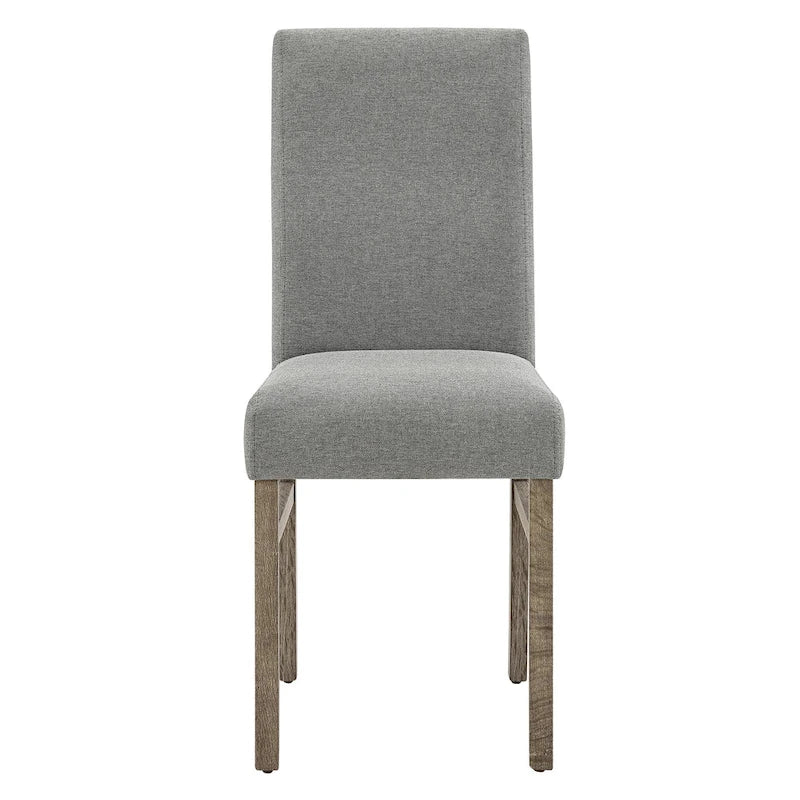 Ensemble de salle à manger rustique 5 pièces avec table rectangulaire compacte et 4 chaises rembourrées