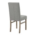 Ensemble de salle à manger rustique 5 pièces avec table rectangulaire compacte et 4 chaises rembourrées