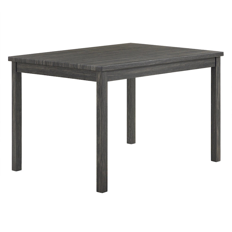 Ensemble de salle à manger rustique 5 pièces avec table rectangulaire compacte et 4 chaises rembourrées