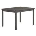 Ensemble de salle à manger rustique 5 pièces avec table rectangulaire compacte et 4 chaises rembourrées