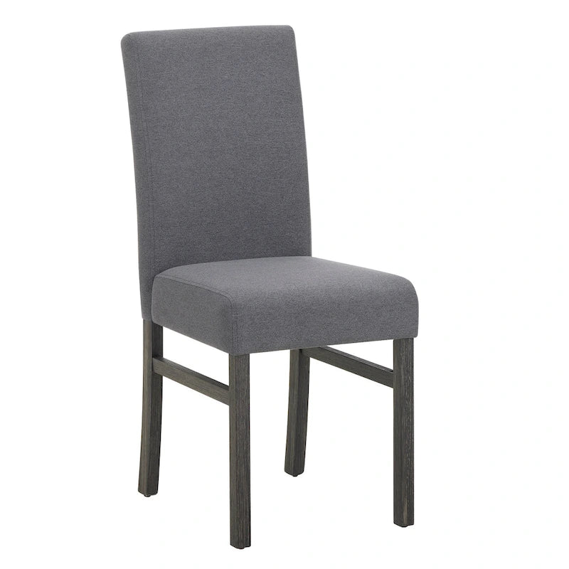 Ensemble de salle à manger rustique 5 pièces avec table rectangulaire compacte et 4 chaises rembourrées