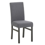 Ensemble de salle à manger rustique 5 pièces avec table rectangulaire compacte et 4 chaises rembourrées