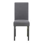 Ensemble de salle à manger rustique 5 pièces avec table rectangulaire compacte et 4 chaises rembourrées