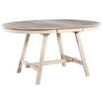Ensemble de salle à manger 5 pièces en bois avec table ronde extensible et 4 chaises