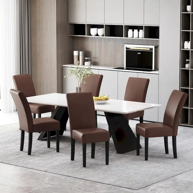 Chaises de salle à manger rembourrées (lot de 6)