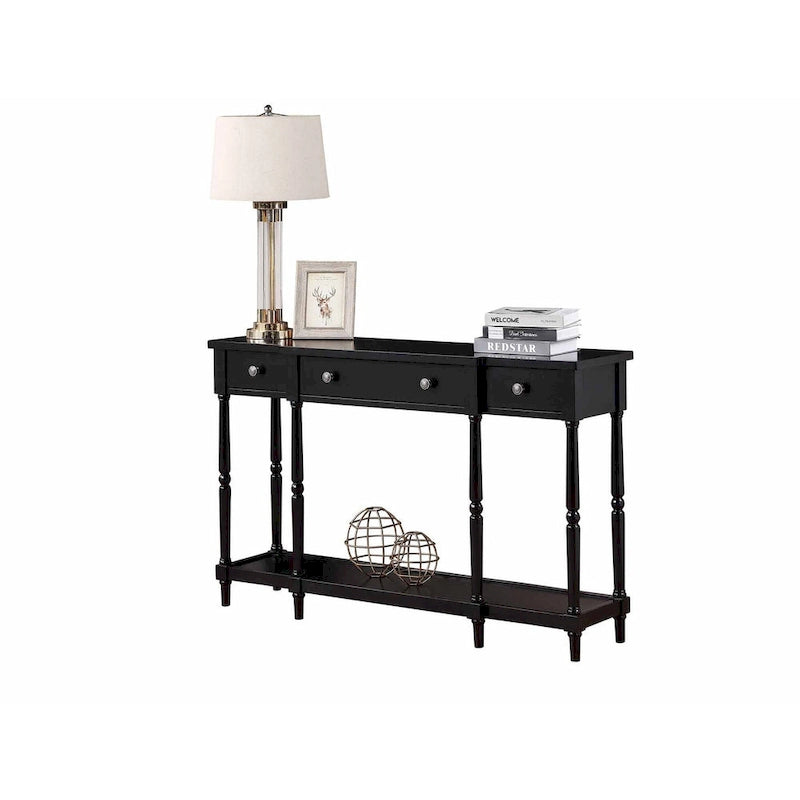 Console 3 tiroirs avec étagère
