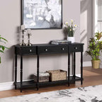 Console 3 tiroirs avec étagère