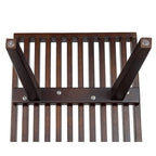 Banc d'entrée en bois naturel de 48 po à plateforme rectangulaire, design moderne à lattes pour salon, maison et bureau