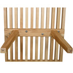 Banc d'entrée en bois naturel de 48 po à plateforme rectangulaire, design moderne à lattes pour salon, maison et bureau