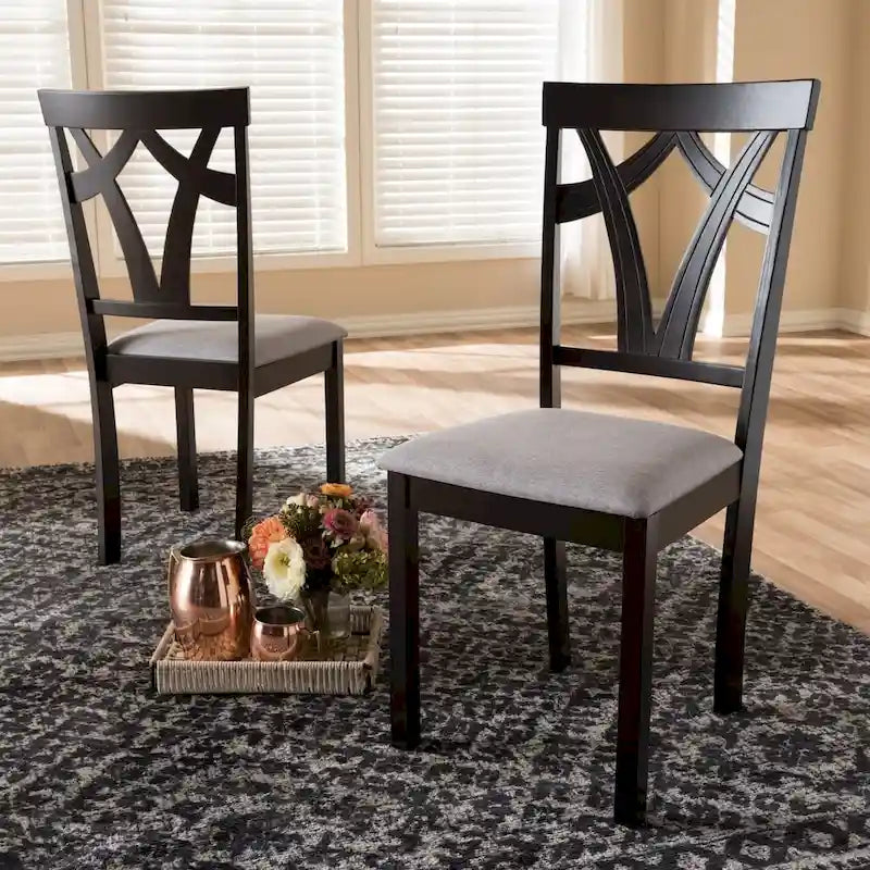  Cyril Contemporary Fabric Dining Chair Set