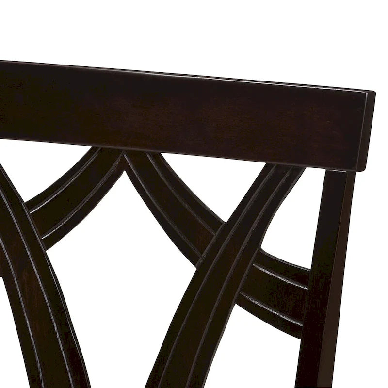 Lot de chaises de salle à manger en tissu contemporain