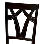 Lot de chaises de salle à manger en tissu contemporain