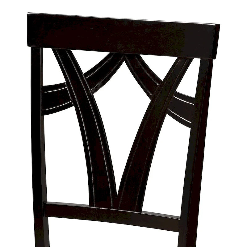 Lot de chaises de salle à manger en tissu contemporain