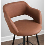 Tabourets de bar en similicuir (Lot de 2) - S.O.
