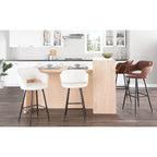 Tabourets de bar en similicuir (Lot de 2) - S.O.