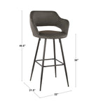 Tabourets de bar en similicuir (Lot de 2) - S.O.