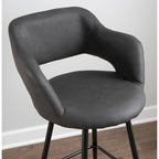 Tabourets de bar en similicuir (Lot de 2) - S.O.