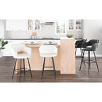 Tabourets de bar en similicuir (Lot de 2) - S.O.