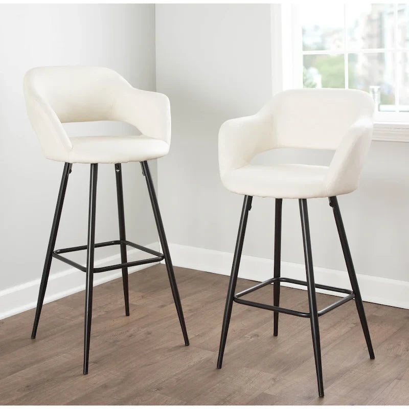 Tabourets de bar en similicuir (Lot de 2) - S.O.