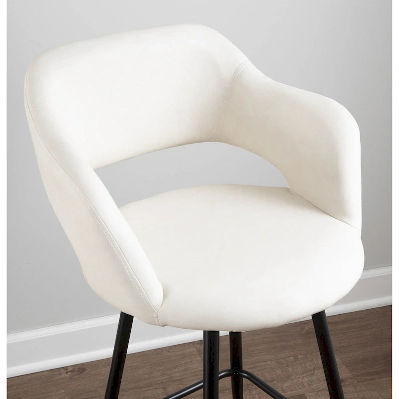 Tabourets de bar en similicuir (Lot de 2) - S.O.