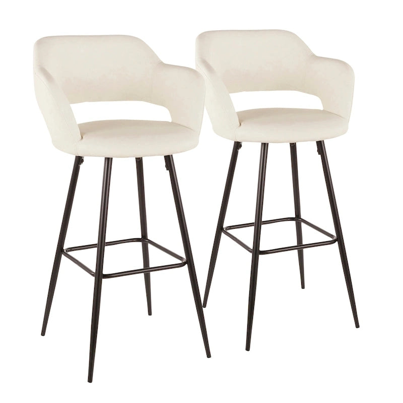 Tabourets de bar en similicuir (Lot de 2) - S.O.
