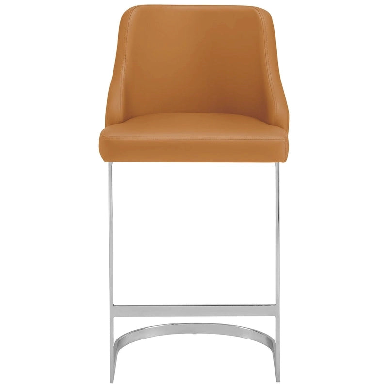 Tabouret de bar en velours/similicuir, lot de 3 tabourets de hauteur comptoir - 48 cm L x 52 cm P x 93 cm H