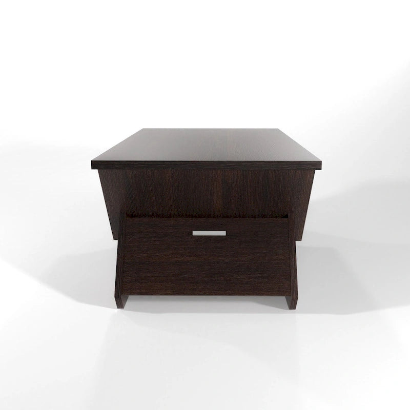 Table basse à café moderne Espresso 4 étagères de 47 pouces