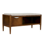 Banc d'appoint avec rangement et coussin rembourré – 42L x 17P x 19,5H