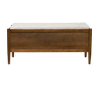Banc d'appoint avec rangement et coussin rembourré – 42L x 17P x 19,5H