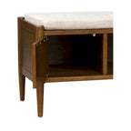 Banc d'appoint avec rangement et coussin rembourré – 42L x 17P x 19,5H