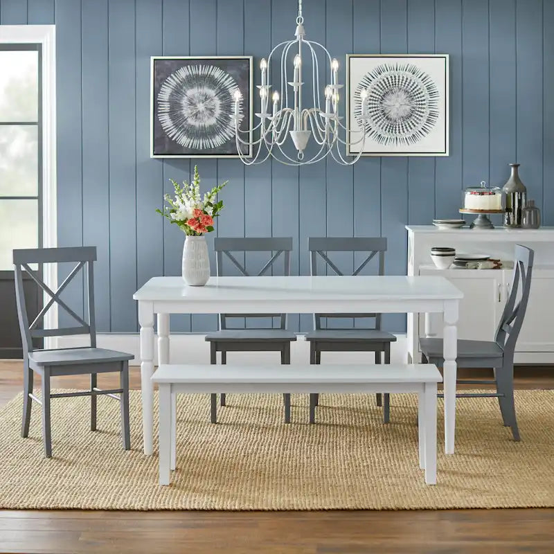  6-piece Albury Dining Set with Dining Bench