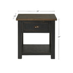 Table d'appoint en bois massif