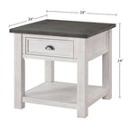 Table d'appoint en bois massif