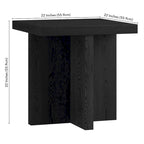 Table d'appoint rectangulaire de 56 cm de large - 56 cm de large