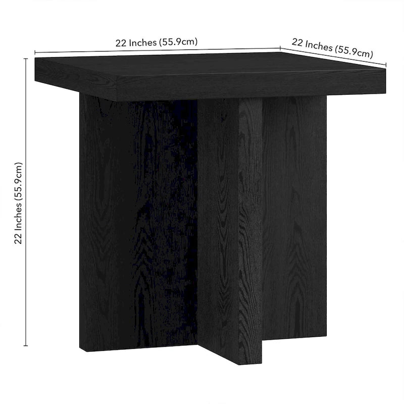 Table d'appoint rectangulaire de 56 cm de large - 56 cm de large