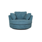 Fauteuil pivotant rond et élégant de 54 pouces, une place et demie