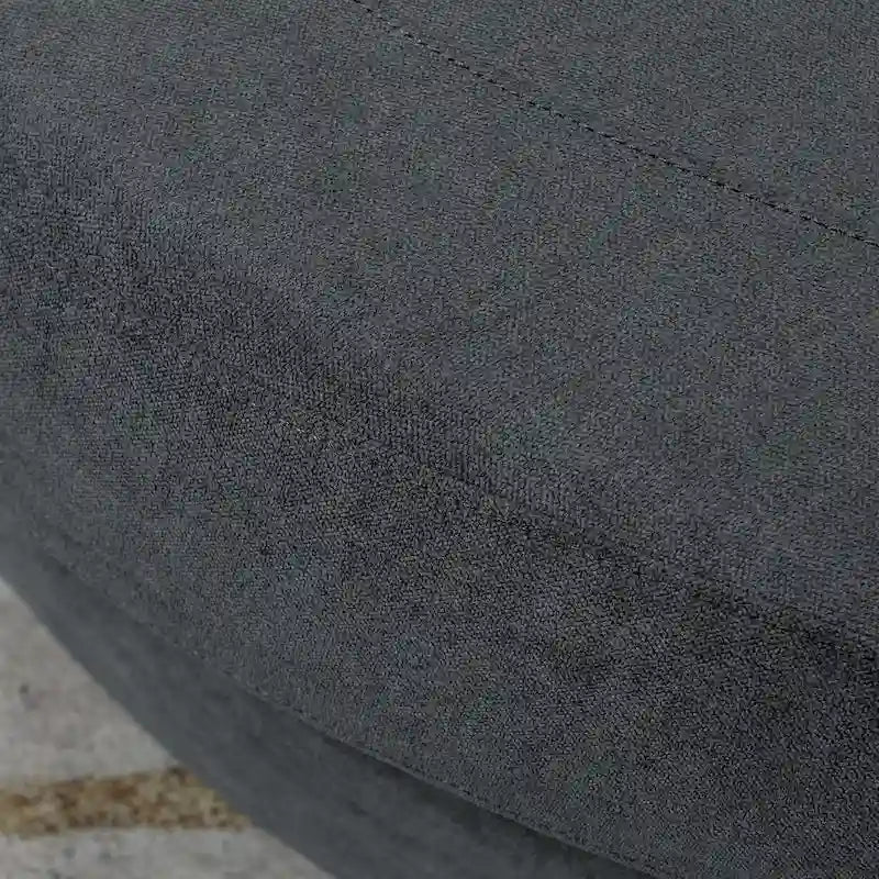 Fauteuil pivotant rond et élégant de 54 pouces, une place et demie