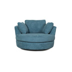 Fauteuil pivotant rond et élégant de 54 pouces, une place et demie