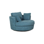 Fauteuil pivotant rond et élégant de 54 pouces, une place et demie