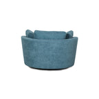 Fauteuil pivotant rond et élégant de 54 pouces, une place et demie