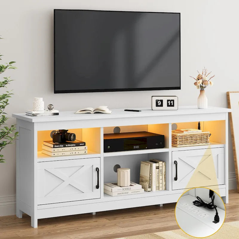  Farmhouse TV Stand for 65/55TV