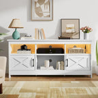Meuble TV de style rustique pour téléviseur de 65/55 pouces